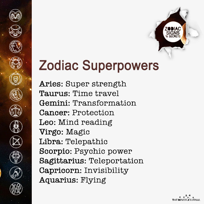 Zodiac Superpowers