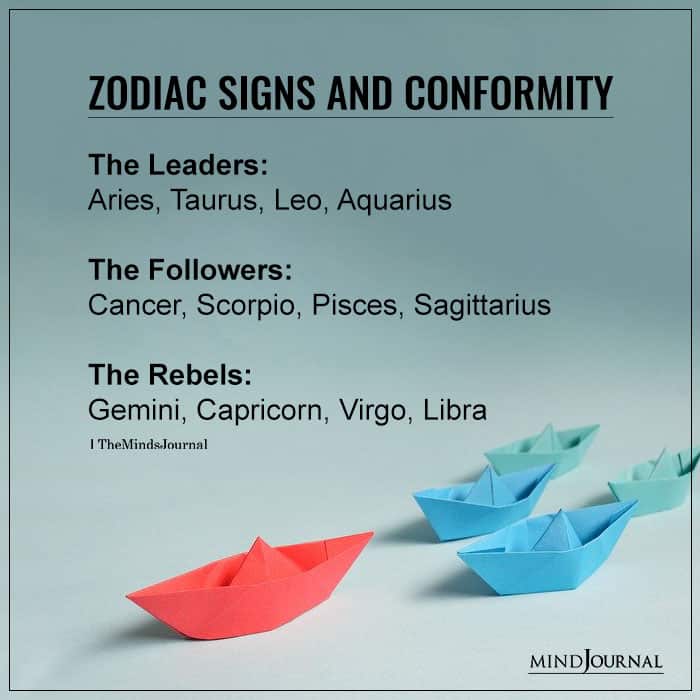 Zodiac and Conformity: Leader or Follower or Rebel