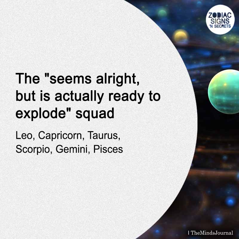 The “seems alright, but is actually ready to explode” Squad