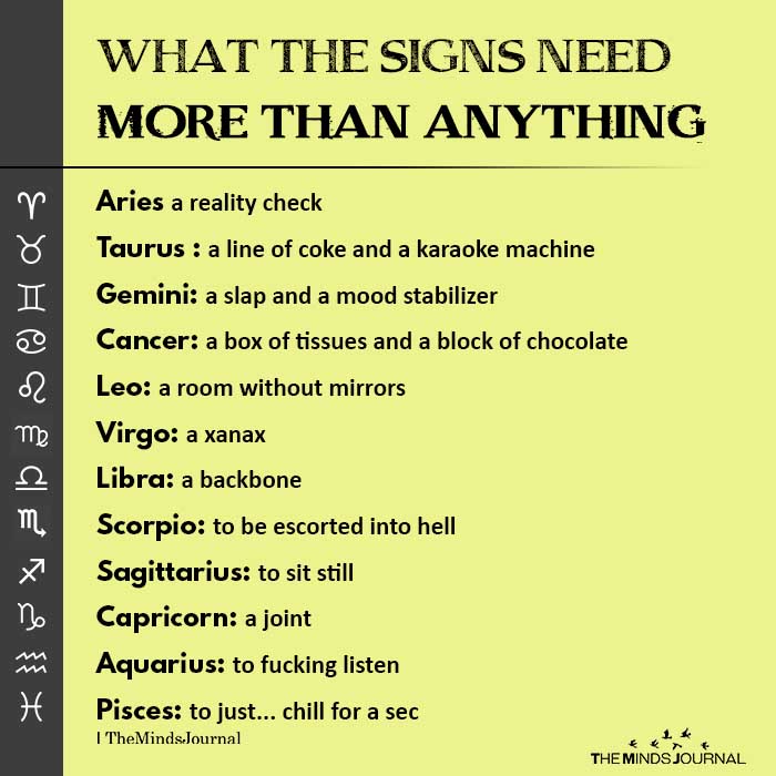 What The Signs Need More Than Anything