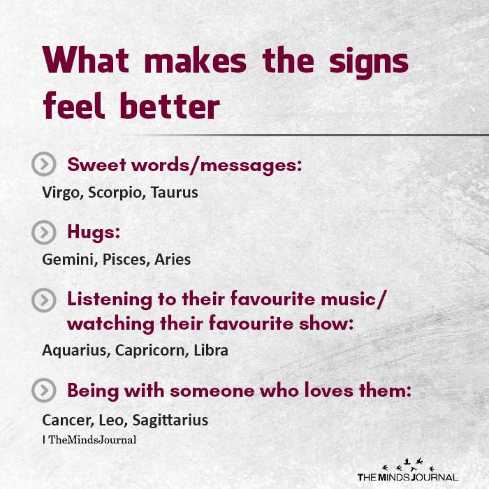 What Makes The Signs Feel Better