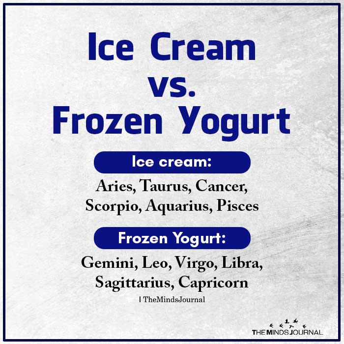 Ice Cream vs Frozen Yogurt
