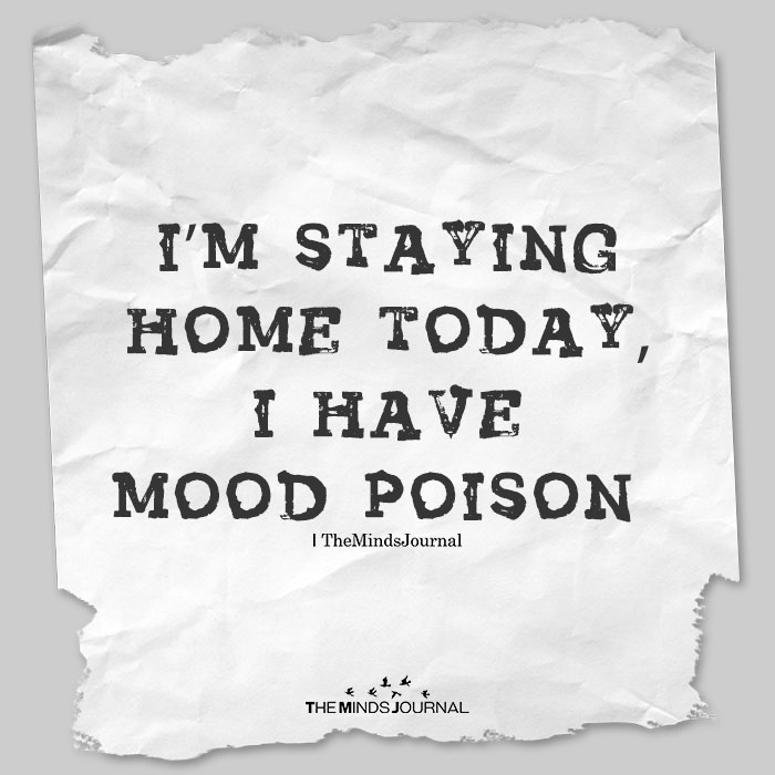I’m Staying Home Today