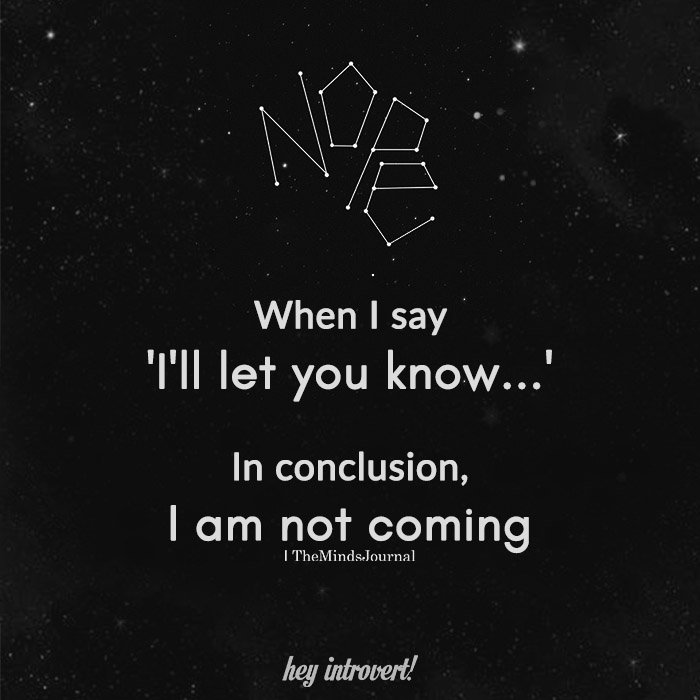 When I Say ‘I’ll let you know…’