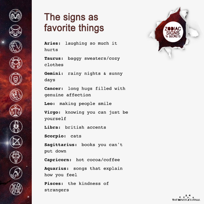 The Signs As Favorite Things