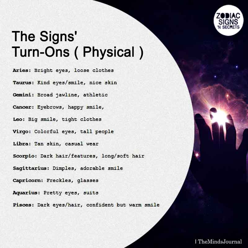 The Signs’ Turn-Ons(Physical)