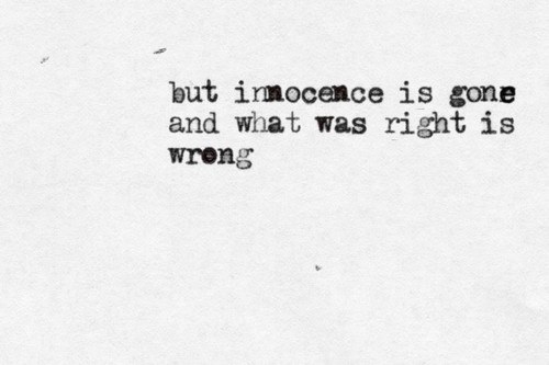 What Was Right – Is Now Wrong