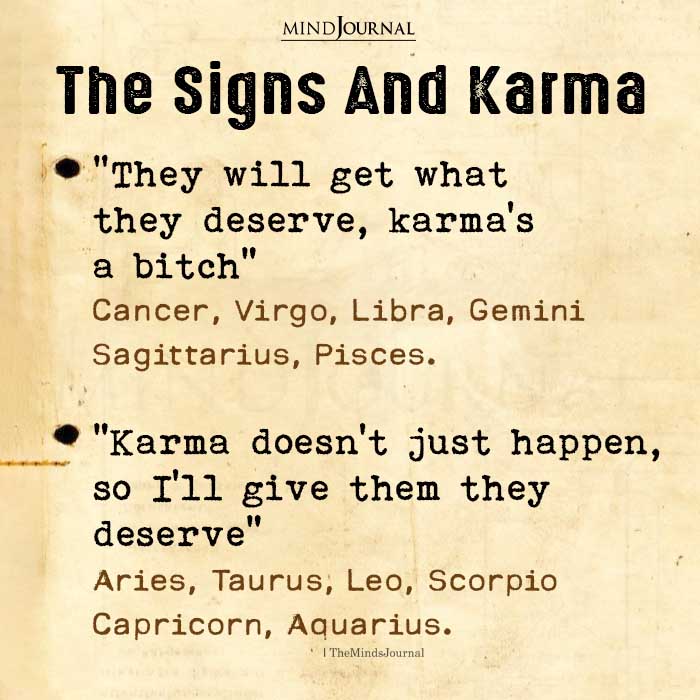 The Signs And Karma