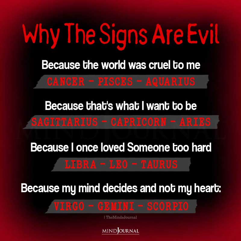Why The Signs Are Evil